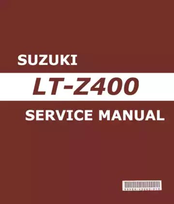 2003-2008 Suzuki LT-Z400 Quadsport service manual Preview image 1