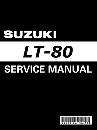 1987-2006 Suzuki  LT-80 service manual Preview image 1