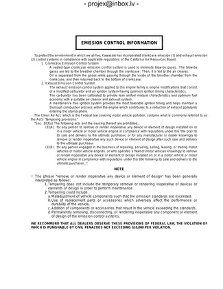 Kawasaki ATV KVF360-A1 Service Manual - Comprehensive Guide Preview image 3