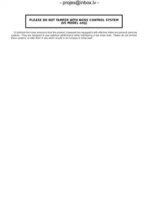 Kawasaki ATV KVF360-A1 Service Manual - Comprehensive Guide Preview image 4