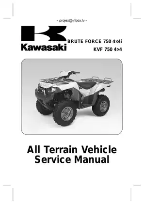 Kawasaki Brute Force 750 4x4i Service Manual - Comprehensive Guide and Repair Instructions Preview image 1