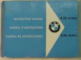 1969–1976 BMW R50, R50S, R60, R69S Instruction Manual (P/N 90 99 182 5 XI. 64) – preview page 1