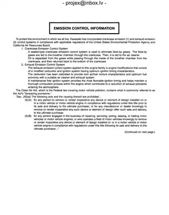 Kawasaki MULE 3000, 3010, 3020 Utility Vehicle Service Manual Preview image 4