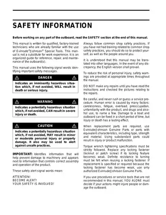 Johnson 2.5 HP 4-Stroke Outboard Engine Service Manual Preview image 4