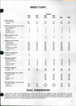 David Brown Tractor Models 1190-1690 Service Manual Preview image 2