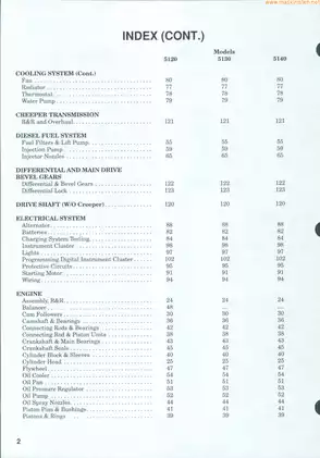Case International Tractor Service Manual for Models 5120, 5130, and 5140 Preview image 2