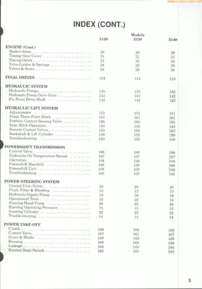 Case International Tractor Service Manual for Models 5120, 5130, and 5140 Preview image 3