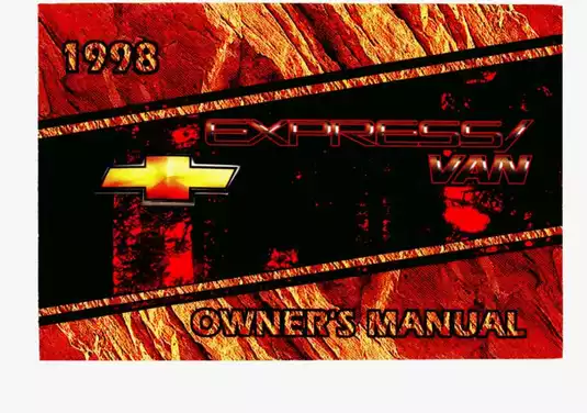 1998 Chevrolet Express Owner’s Manual - Comprehensive Vehicle Guide for Chevrolet Owners