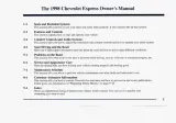 Chevrolet Express 1998 Van Owner's Manual (P/N C9814 B) – preview page 2