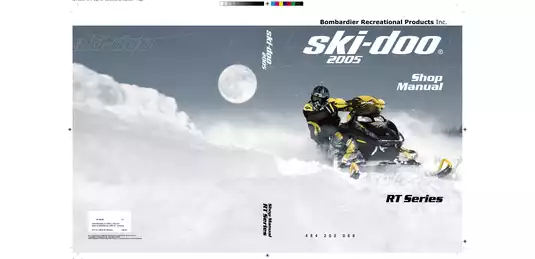 2005 Bombardier  Ski-Doo Mach Z , Summit, RT chassis RT series snowmobile service manual Preview image 1