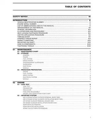 2005 Ski-Doo Snowmobile Engine Repair Manual Preview image 2