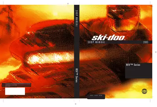 2003 Bombardier MX Z 600 HO,  MX Z 600 HO Sport, MX Z 600 HO X, MX Z 800 Sport, MX Z 800 X Ski-Doo shop manual Preview image 1