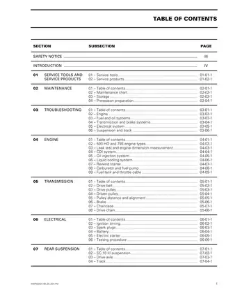 2003 Bombardier MX Z 600 HO,  MX Z 600 HO Sport, MX Z 600 HO X, MX Z 800 Sport, MX Z 800 X Ski-Doo shop manual Preview image 3