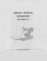 Singer 221 Sewing Machine Service Manual – preview page 3