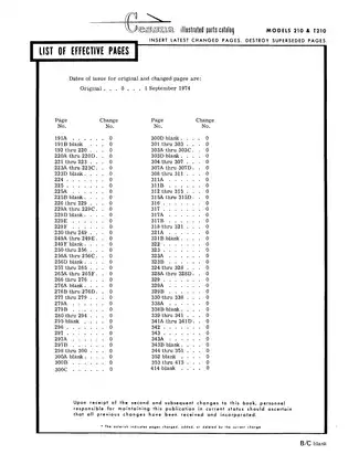 1975-1970 Cessna™ 210, 210 A, 210 B, 210 C, 210 D, 210 E, 210 F, 210 G,  210 H, 241 I, 210 J, 210 K, 210 L, 210 M, 210 N, 210 R Centurion, Turbo Centurion aircraft manual Preview image 2