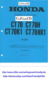 1969–1982 Honda CT70, CT70H, CT70K1, CT70HK1 Parts Catalog (P/N HC 37507) – preview page 1