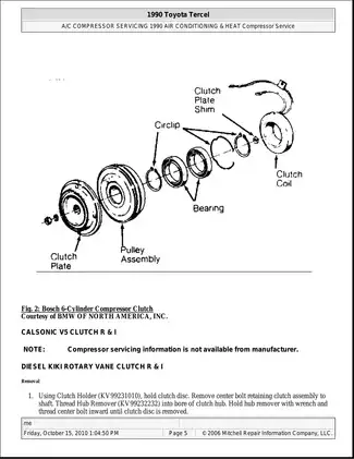 1987-1990 Toyota Tercel 4WD repair manual Preview image 5