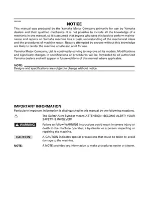 Yamaha YFM250XL 1999 Service and Repair Manual PDF Preview image 3