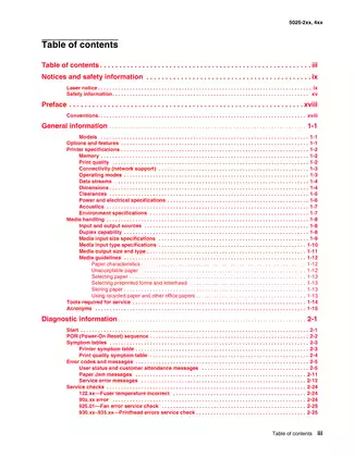 Lexmark C540 Series Service Manual (2008 Edition) Preview image 3