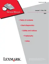 2009 Lexmark C734n, C734dn, C734dnw, C736n, C736dn, C736dnw Service Manual (P/N 12G9820) – preview page 1