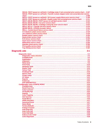 Lexmark C734, C736, 5026 color laser printer service guide, parts list Preview image 5
