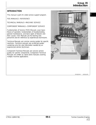 Yanmar Gasoline Engines CTM12 Technical Manual | John Deere Preview image 3