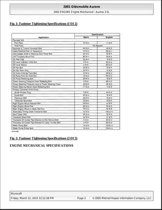 1998-2002 Oldsmobile Intrigue shop manual Preview image 2