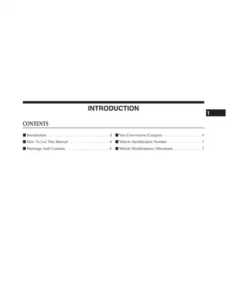 2011 RAM Truck 1500/2500/3500 Owner's Manual: Complete Guide for Safe Vehicle Operation Preview image 4