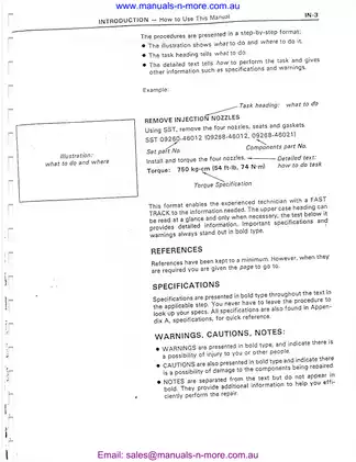 Toyota B, 3B, 11B, 13B, 13B-T repair manual Preview image 5