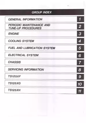 1984-1987 Suzuki TS125 service manual