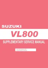 2005 Suzuki VL800 Volusia Supplementary Service Manual (P/N 99500-38040-01E, 99501-38080-01E) – preview page 1