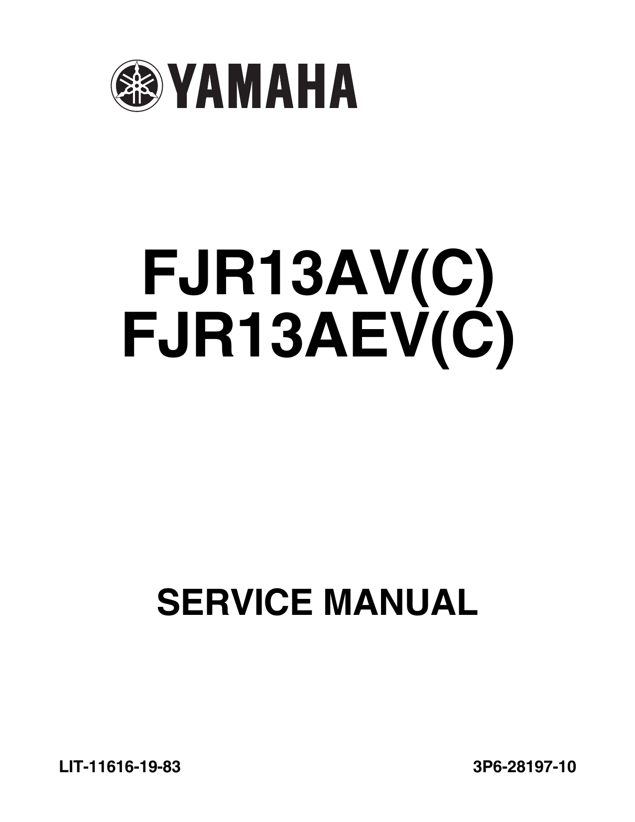 2007 Yamaha FJR1300AV(C), FJR13AEV(C) service and shop manual Preview image 1