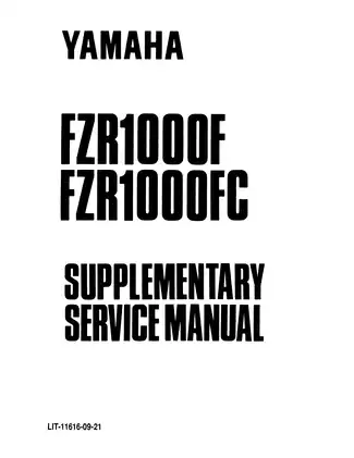 1987-1995 Yamaha FZR1000 service manual Preview image 2