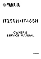 1978–1982 Yamaha IT250 / IT465H Owner's Service Manual (P/N 5L4-28199-20) – preview page 1