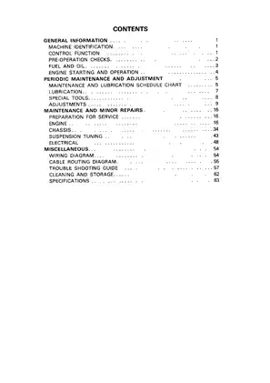 1978-1982 Yamaha IT250 owner´s service manual Preview image 4