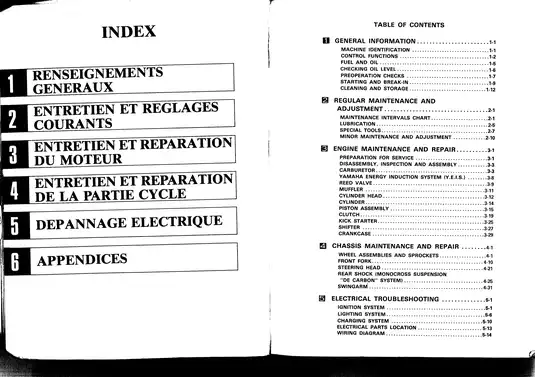 1984 Yamaha IT490(L), IT250(L) owner´s service manual Preview image 5