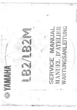 Yamaha Chappy LB 50, LB2, LB2M service manual Preview image 1