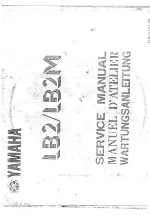 Yamaha Chappy LB 50, LB2, LB2M service manual