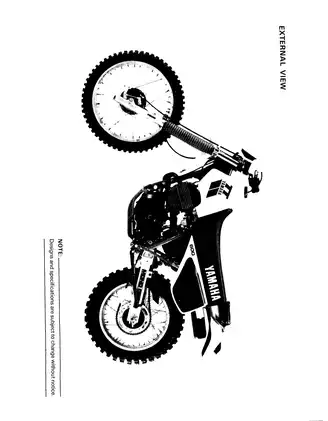 1983-1984 Yamaha TT600 service manual Preview image 4