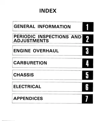 1983-1984 Yamaha TT600 service manual Preview image 5