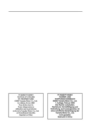 2006-2009 Yamaha TT-R50E, TTR50 owner´s service manual Preview image 3