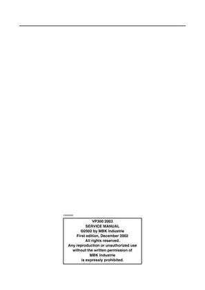 2003 Yamaha VP300 Versity service manual Preview image 3