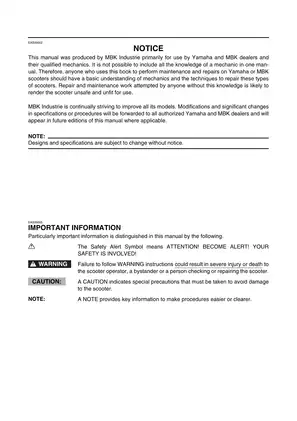 2003 Yamaha VP300 Versity service manual Preview image 4