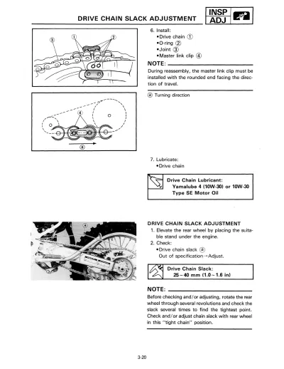 1992 Yamaha WR200 / WR200R Official OEM Service Manual (P/N 4BF-28199-71)