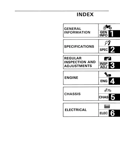 1992 Yamaha WR200 / WR200R Official OEM Service Manual (P/N 4BF-28199-71) – preview page 1