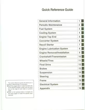 2004 Kawasaki Prairie 700, KVF700 ATV service, repair manual Preview image 3