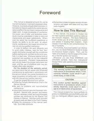 2004 Kawasaki Prairie 700, KVF700 ATV service, repair manual Preview image 4