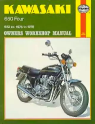1977-1982 Kawasaki Z650, KZ650 owners workshop manual Preview image 1