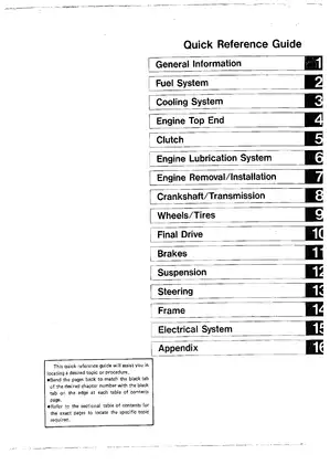 1988-1990 Kawasaki Ninja ZX-10R, ZX1000 motorcycle service manual Preview image 5