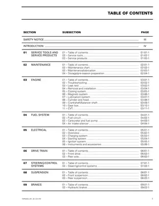 2002-2003 BRP Quest 650, 650 XT ATV shop manual Preview image 4